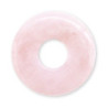 Pendentif Pi ou DONUT en quartz rose (d3cm)