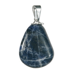 Pendentif PiERRE ROULéE en sodalite