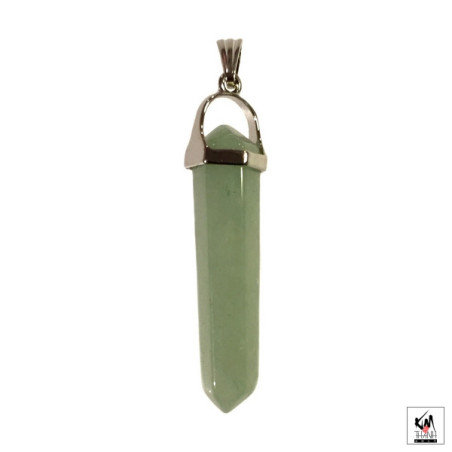 Pendentif pointe en JAdE AVENTURiNE (h4cm)