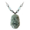Pendentif ZODiAQUE ChiNOiS en jade aventurine (Cheval) h3.5cm