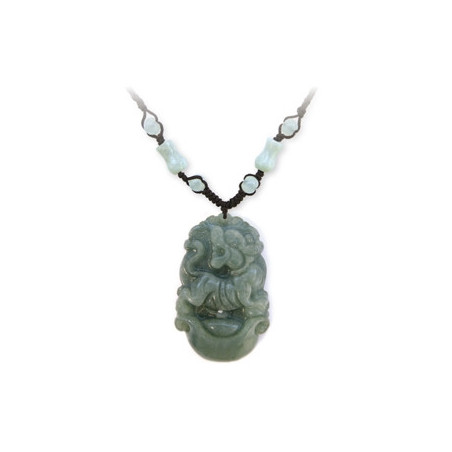 Pendentif ZODiAQUE ChiNOiS en jade aventurine (Tigre) h3.5cm