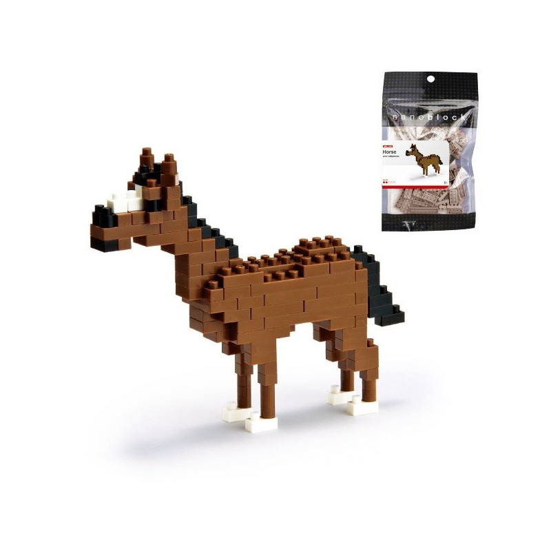 nanoblock mini CHEVAL (+ de 130 pièces) [NBC_036]