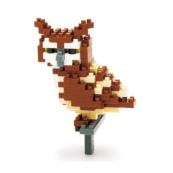 nanoblock mini HiBOU GRAND DUC (+ de 140 pièces) [NBC_059]