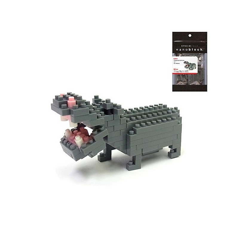 nanoblock mini HiPPOPOTAME (+ de 140 pièces) [NBC_049]