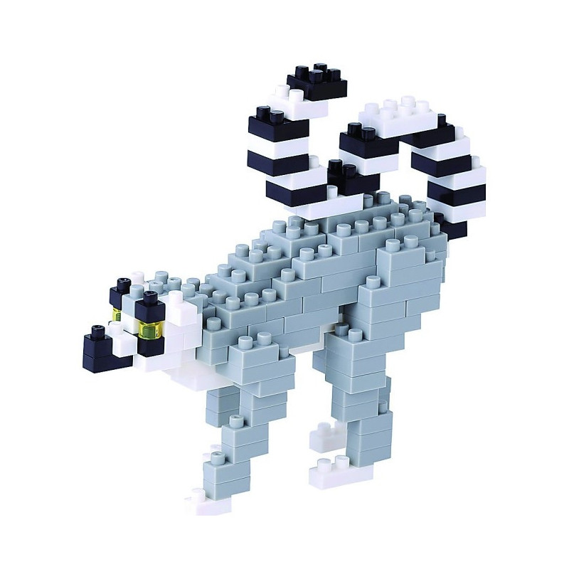 nanoblock mini LéMUR (+ de 130 pièces) [NBC_166]