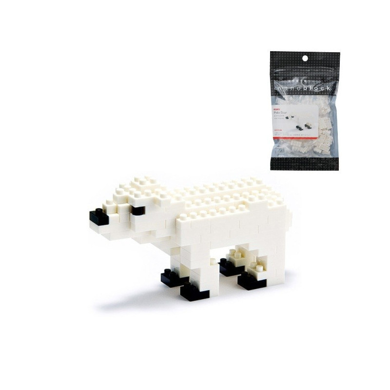 nanoblock mini OURS POLAiRE (+ de 120 pièces) [NBC_012]