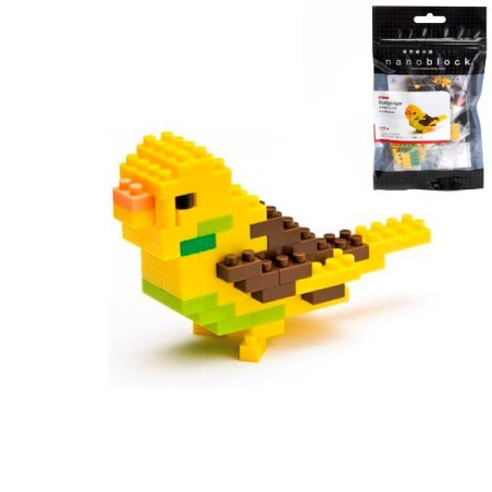 nanoblock mini PERRUCHE JAUNE (+ de 80 pièces) [NBC_004]