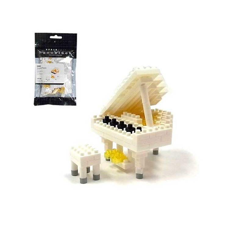 nanoblock mini PiANO BLANC (+ de 130 pièces) [NBC_053]
