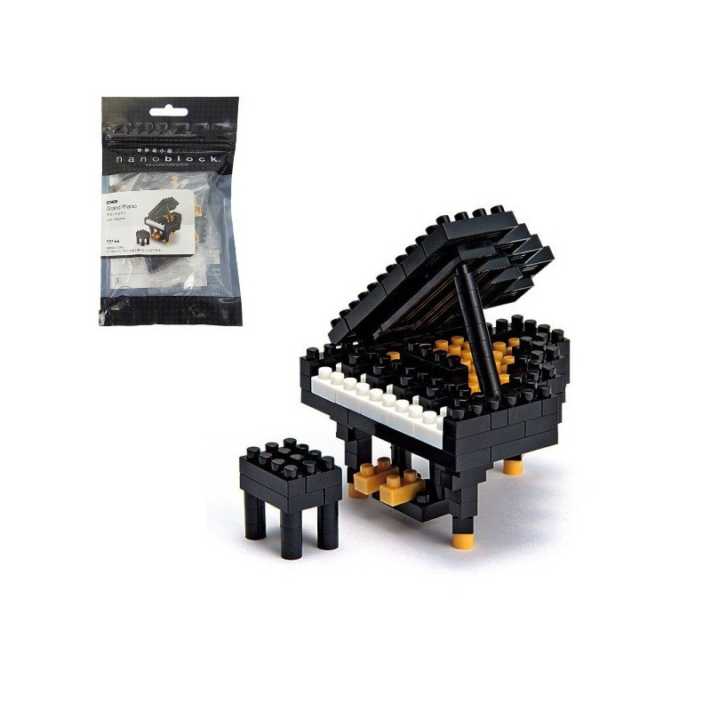 nanoblock mini PiANO NOiR (+ de 120 pièces) [NBC_017]
