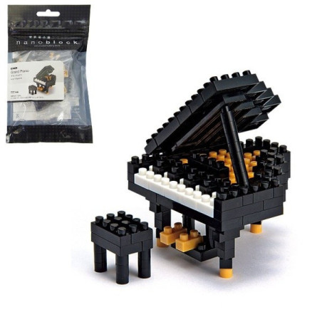 nanoblock mini PiANO NOiR (+ de 170 pièces)