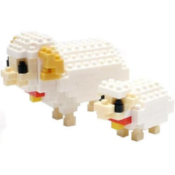 nanoblock mini ZODiAQUE MOUTON et AGNEAU 2015 (+ de 150 pièces) [NBC_128]