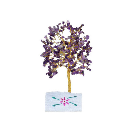 Arbre de Fortune 財富樹 320 pierres AMéThYSTE (h30cm)