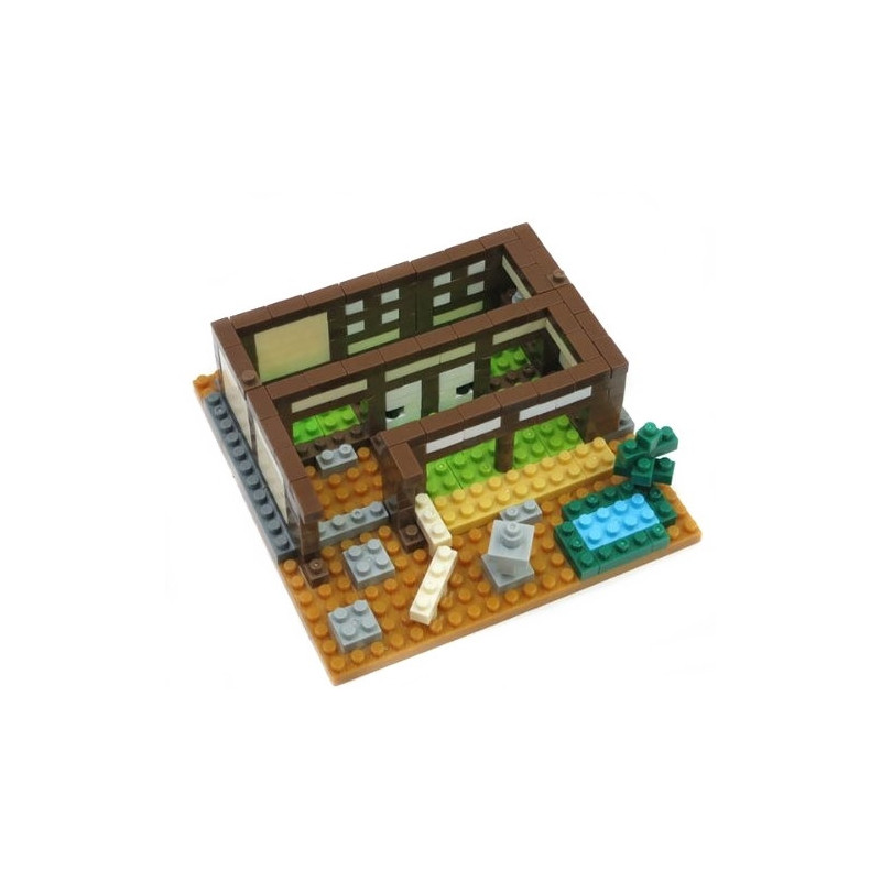 nanoblock monument MAiSON TRADITiONNELLE (Japon) (+ de 340 pièces)