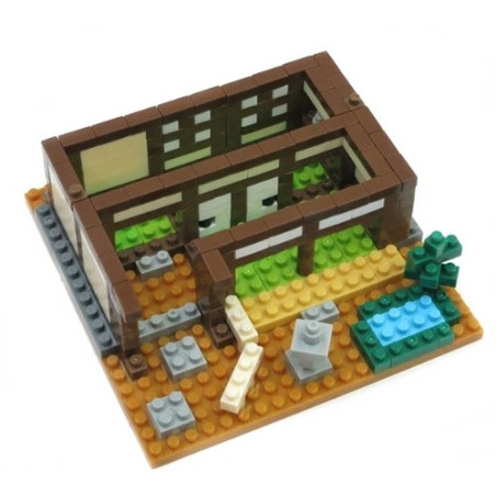 nanoblock monument MAiSON TRADITiONNELLE (Japon) (+ de 340 pièces)
