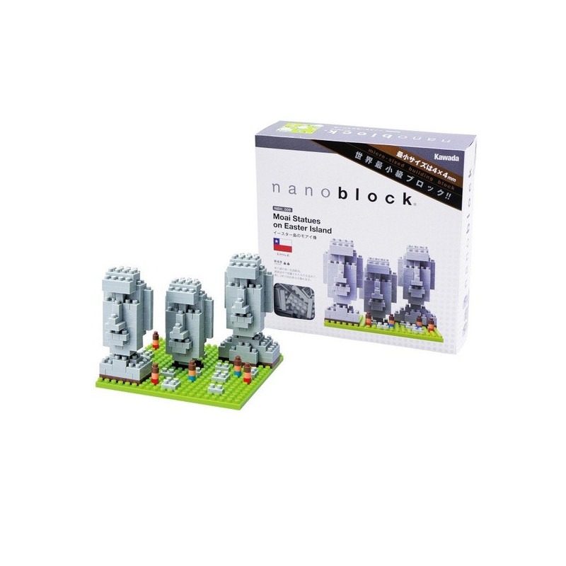 nanoblock monument MOAi (Chili) (+ de 320 pièces)