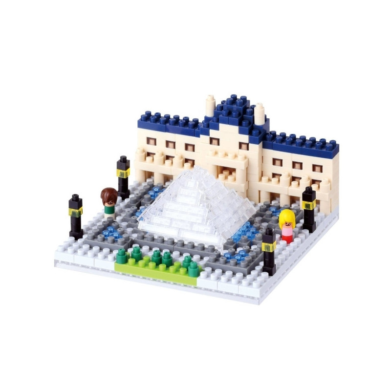 nanoblock monument MUSéE du LOUVRE (France) (+ de 320 pièces)