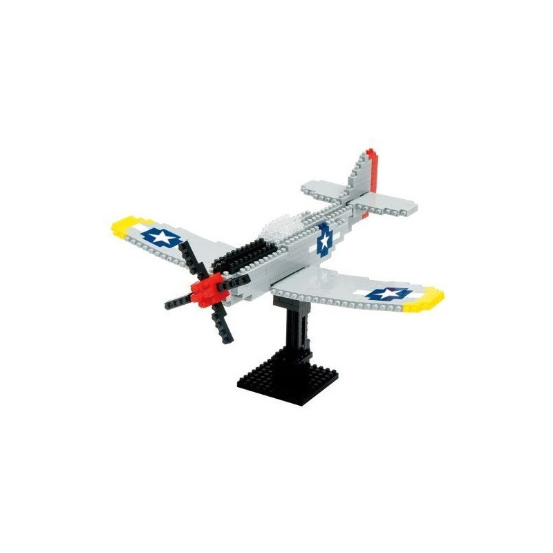 nanoblock P51 MUSTANG (Etats-Unis) (+ de 480 pièces)