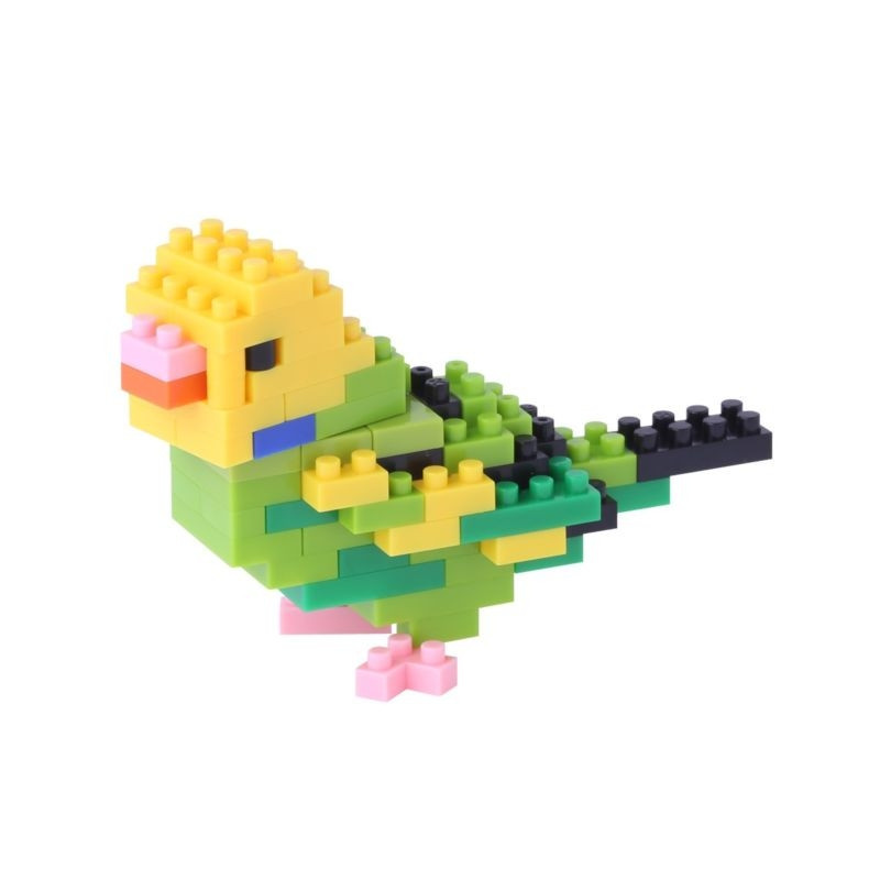 nanoblock mini PERRUChE VERT OPALiNE (+ de 80 pièces) [NBC_167]