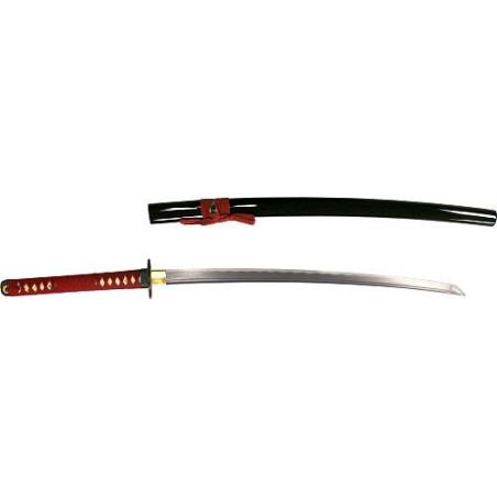 Katana forgé main AKA (lame MARU)