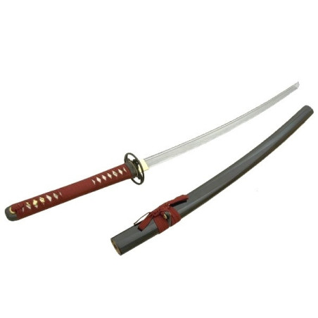 Katana forgé main AKA (lame MARU)