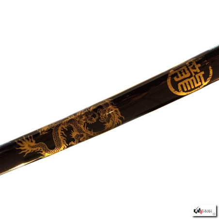 Katana forgé main DRAGON RYU (lame MARU)