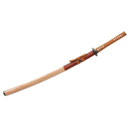 Katana forgé main TAKE fourreau bois (lame MARU)