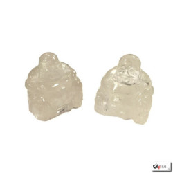 Bouddha HOTEi (Prospérité) en CRiSTAL de ROChE (h4cm)