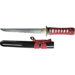 Tanto forgé main AKA (lame DAMAS) coffret en bois