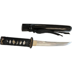 Tanto forgé main KONOhA (lame DAMAS) coffret en bois
