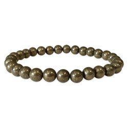Bracelet perles en PYRiTE 6mm