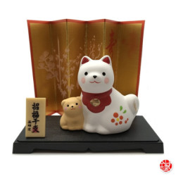 ChiEN 2018 maman et bébé en argile h6.8cm