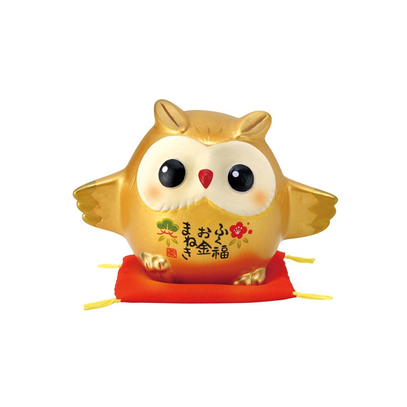 Chouette FUKURO en porcelaine japonaise FORTUNE (h5cm)