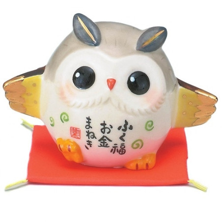 Chouette FUKURO en porcelaine japonaise RiChESSE (h5cm)
