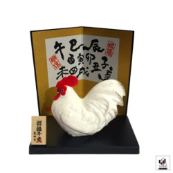 Coq 2017 en porcelaine h9.2cm