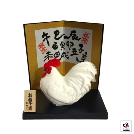 Coq 2017 en porcelaine h9.2cm