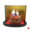 Couple Impérial -DAiRibiNA 内裏雛- en argile de Hakata ENLACéS (h8cm)