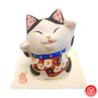 Maneki neko Bénédiction cristal Shofuku Wafuku Sho PRUNiER en céramique (h9cm)