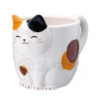 Mug Maneki neko MiKé (tâcheté) en porcelaine japonaise