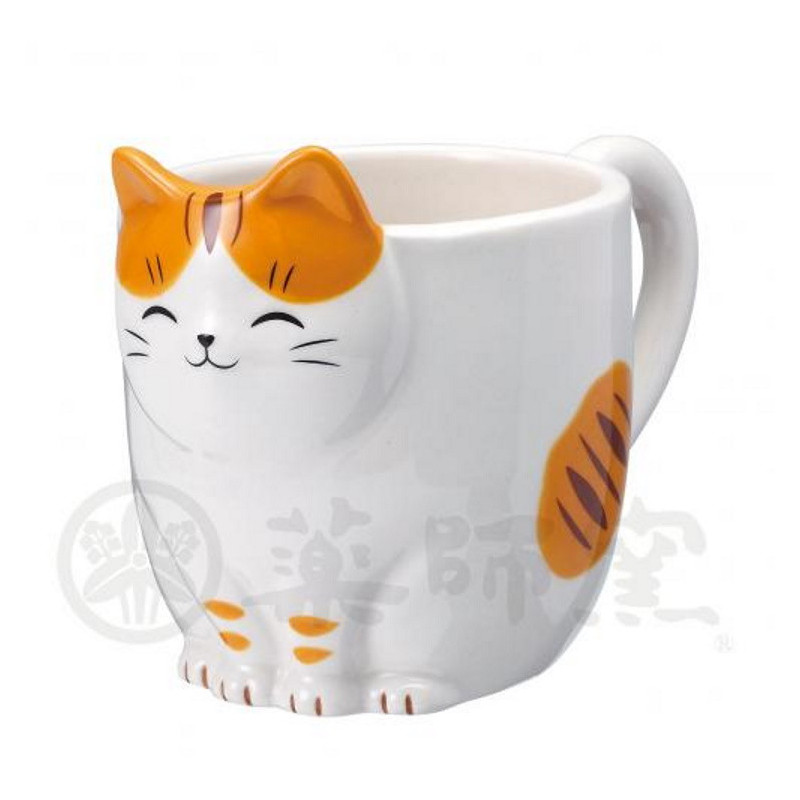 Mug Maneki neko TORA (tigré) en porcelaine japonaise