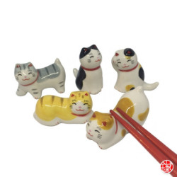 Porte-baguettes Maneki neko MiMi en porcelaine (L4 à 5cm)