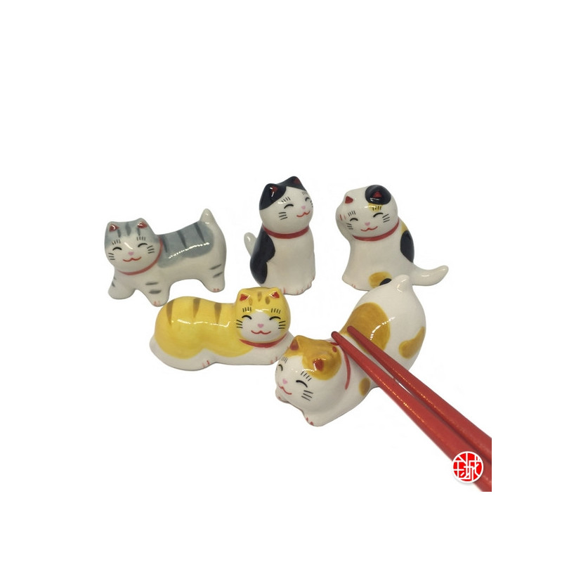 Porte-baguettes Maneki neko MiMi en porcelaine (L4 à 5cm)