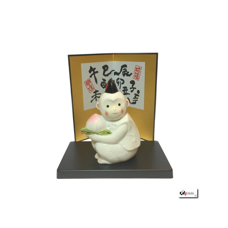 Singe 2016 en porcelaine japonaise h9.5cm