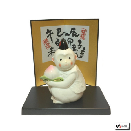 Singe 2016 en porcelaine japonaise h9.5cm
