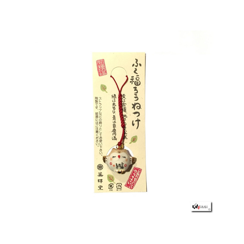 Strap FUKURO amour en porcelaine