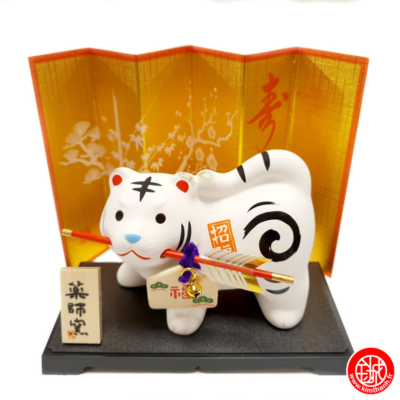 Zodiaque 2022 TiGRE FLèChE en argile L8.5cm