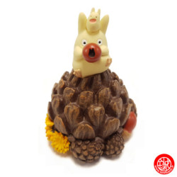 Boîte Totoro blanc pomme de pin - Mon voisin Totoro© (h7.6cm)