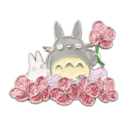 Broche Totoro blanc et gris - Mon voisin Totoro© (h4cm)