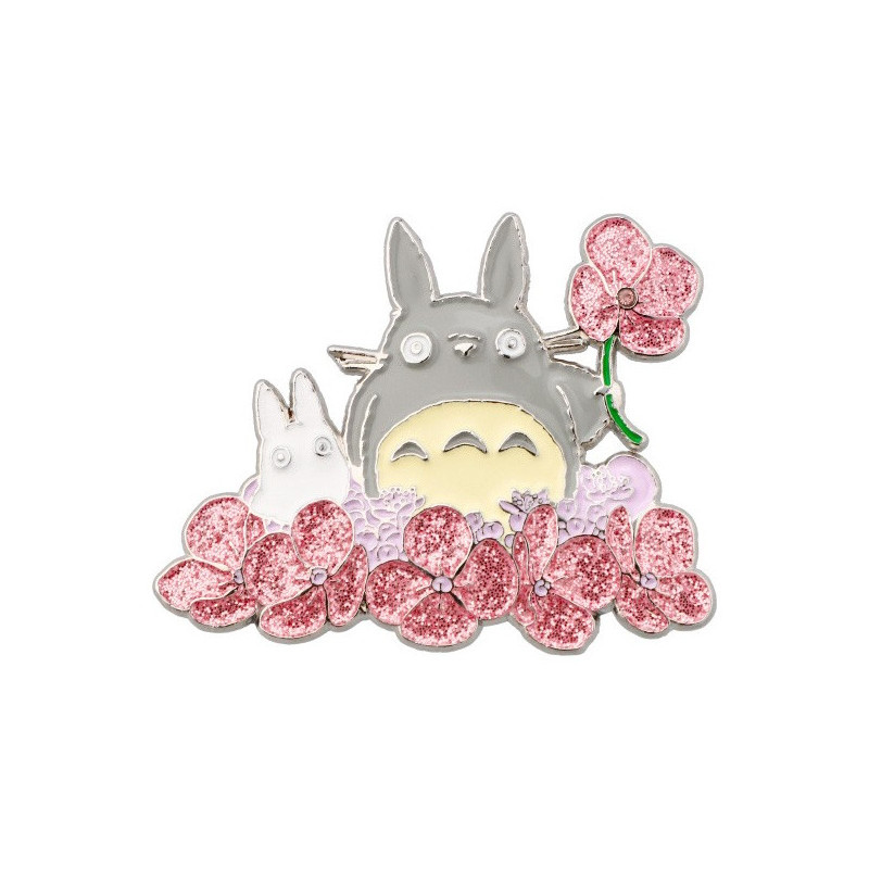 Broche Totoro blanc et gris - Mon voisin Totoro© (h4cm)
