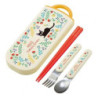 Etui coulissant avec baguettes et couvers KiKi Jqrdin Botqniaue - Kiki lq petite sorci7re© (L20cm)
