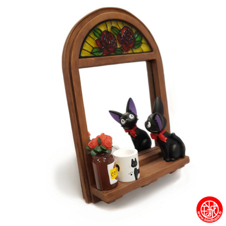 Miroir Jiji devant la glace - Kiki La petite Socierer© (h21cm)